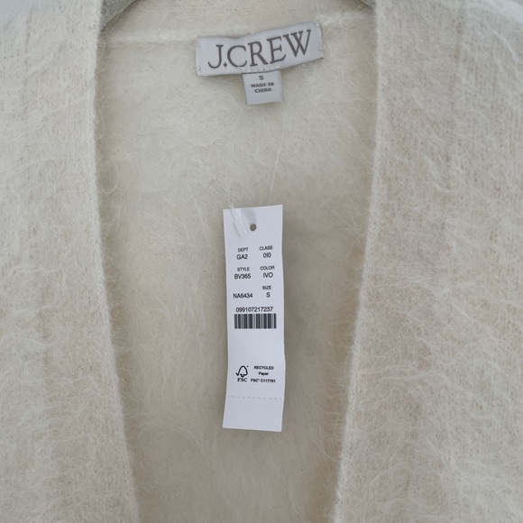 J. Crew | Relaxed V-neck cardigan sweater in Brushed Yarn NWT - Picture 6 of 9